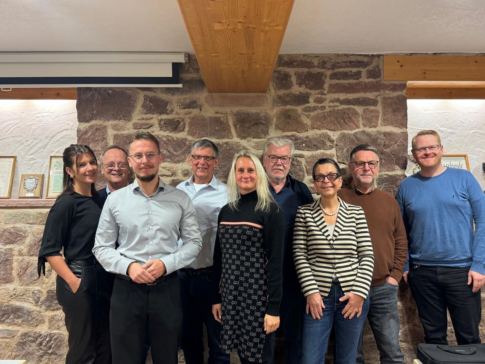 Foto von links: Melanie Waldmann, Alfred Himmelsbach, Marius Wagner, Werner Göhrig, Laura Kreye, Josef Schwörer, Dr. Stephanie Finkbeiner, Michael Heid und Manuel Maerker